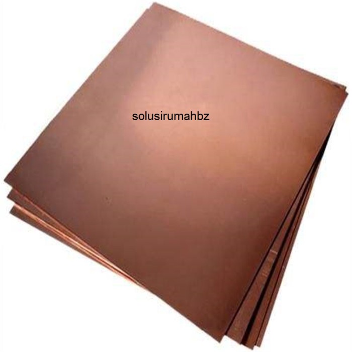 PLAT TEMBAGA tebal 3MM - 2.7mm POTONGAN PER100CM SHEET CUSTOM COPPER