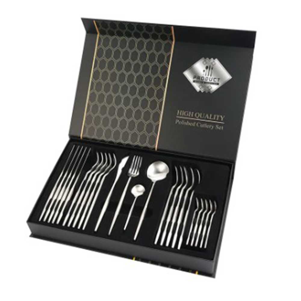 Tander Cutlery Set Perlengkapan Makan Sendok Garpu Pisau 24PCS - TD-4128