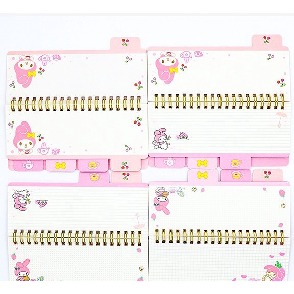 (48 HAL) A6 RINGBOOK SANRIO / A6 NOTEBOOK SANRIO PREMIUM / NOTE BOOK CINNAMOROLL KUROMI  MELODY