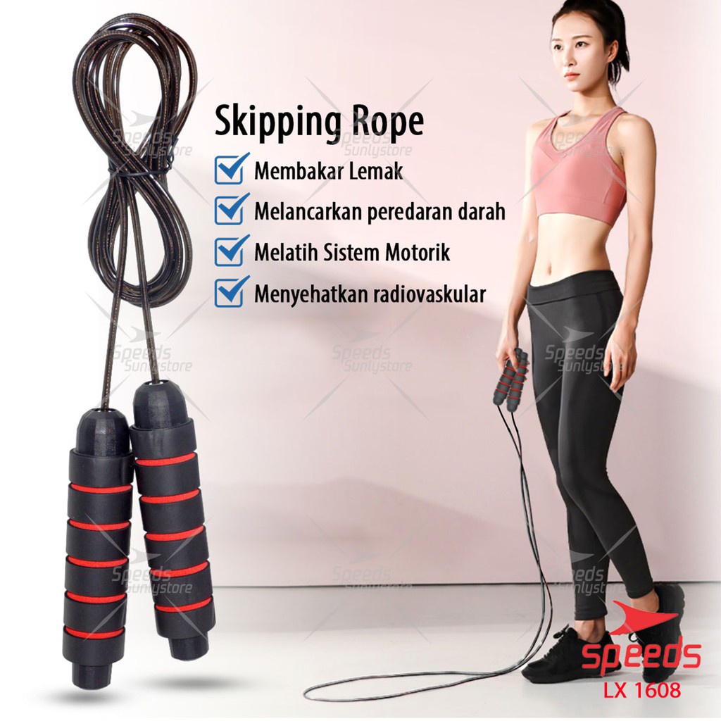 SPEEDS SKIPPING OLAHRAGA LOMPAT TALI JUMP ROPE ORIGINAL 021-1608