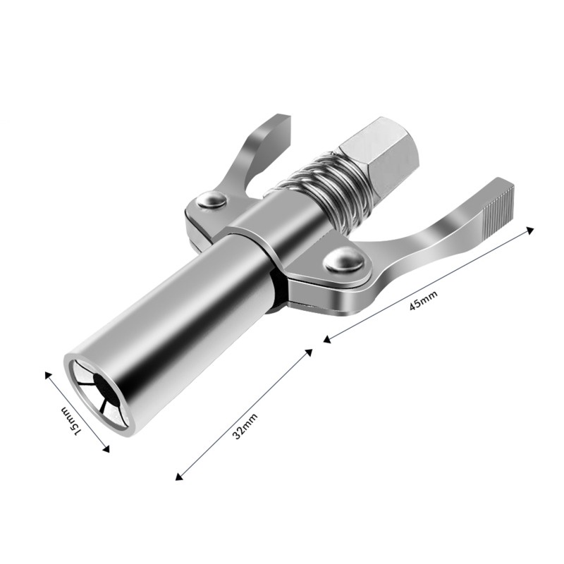 [AYBX] Double Handle Grease Tool Coupler Heavy Duty Quick Release Grease Gun Tanpa/Dengan Selang 30cm