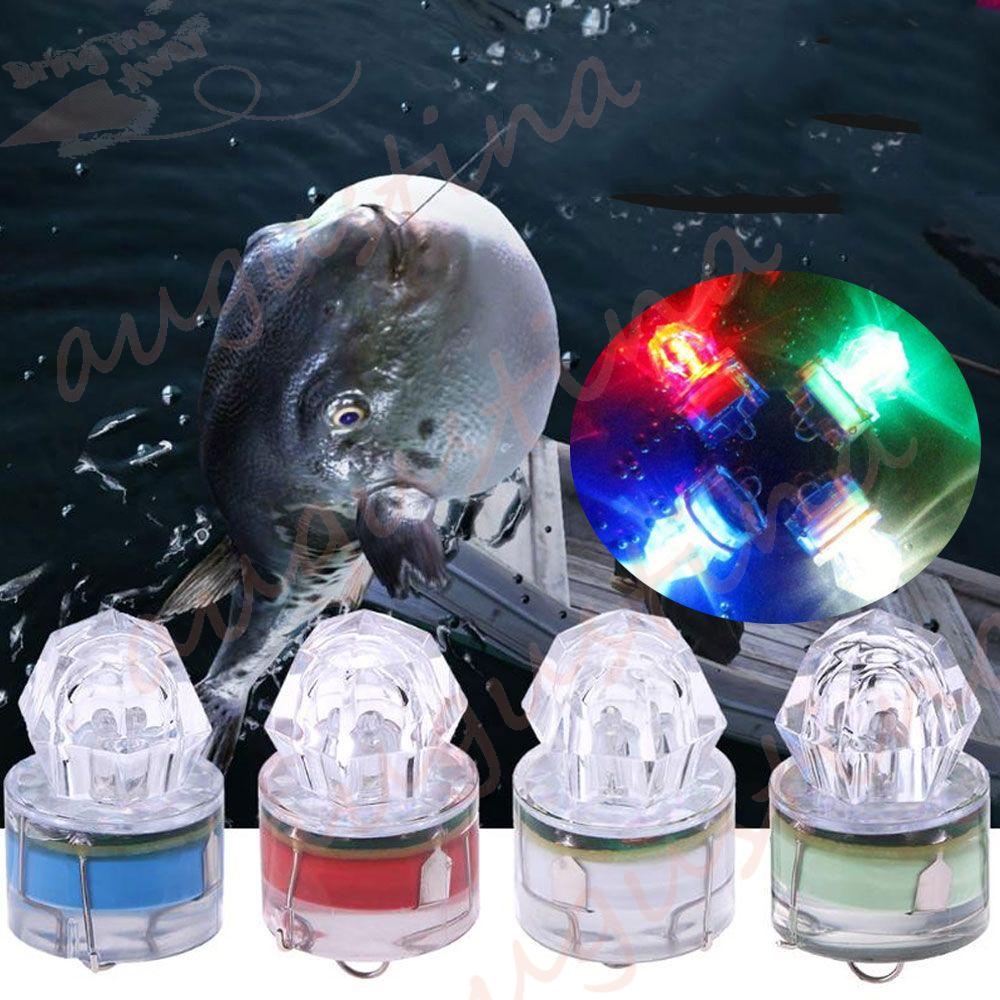 Agustinina Lampu Memancing LED Bawah Air Deep Drop Luminous Lure LED Lampu Ikan Cumi Strobo Memancing Aksesoris Memancing Umpan Cahaya