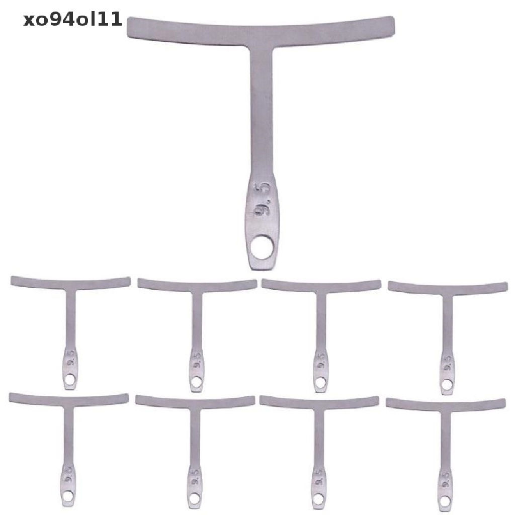 Xo 9pcs Understring Radius Measure Bass String Pengukur Gitar Perbaikan Mengukur Bentuk T OL