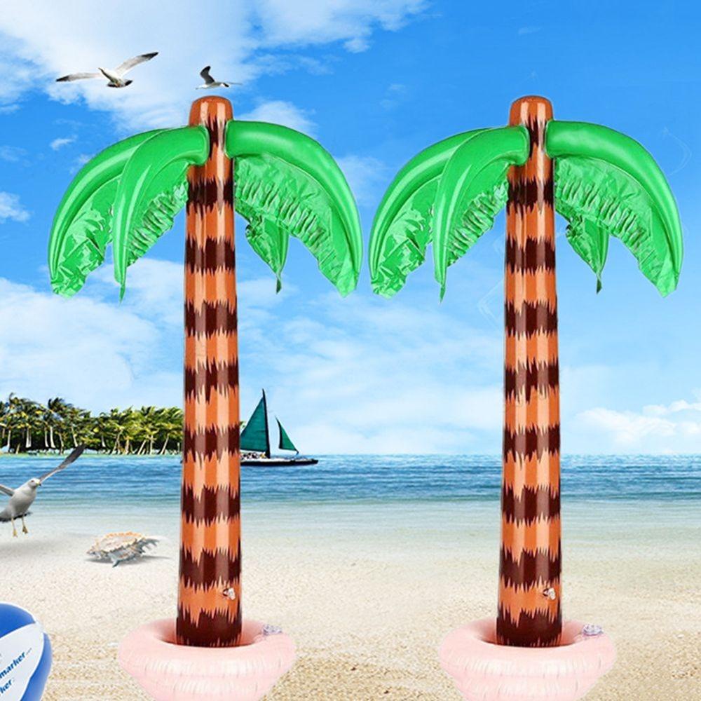 Mxbeauty Inflatable Tropical Palm Tree Party Decor Mainan Anak Backdrop Decor Summer Toys Mainan Tiup Monkey Balloon Air Balloon Kolam Renang Mainan