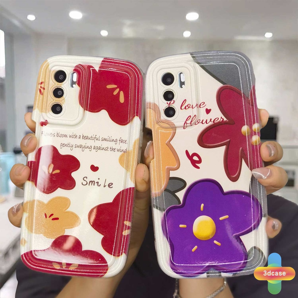 Case HP OPPO A96 A76 A16 A17 A17K A15 A57 A53S A16S A77 A57S A57E A11S A54 A5S A3S A95 A55 A7 A5 A9 A31 A53 A33 2020 A77S A12 A12S A1K A16E A16K A54S Reno 7 7Z 8Z 5 4 6 8 5F 5K 4F 4 5 06 Lite A74 A15S A52 Love Flower Silicone Soap Case