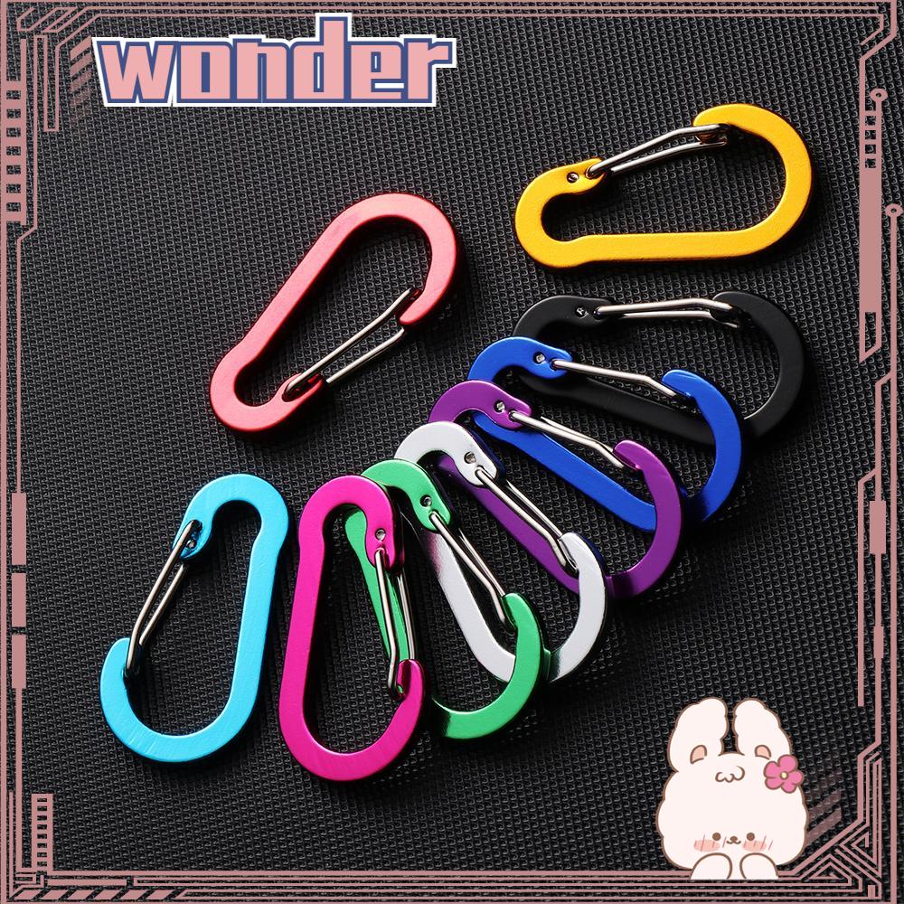 Wonder 5pcs Lock Buckle Multi Use Aluminium Alloy Carabiner Keychain