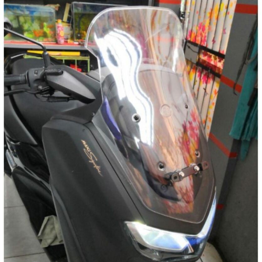 Visor Windshield New Nmax 2020 2021 2022 Tinggi hitam clear smocke Nmax new
