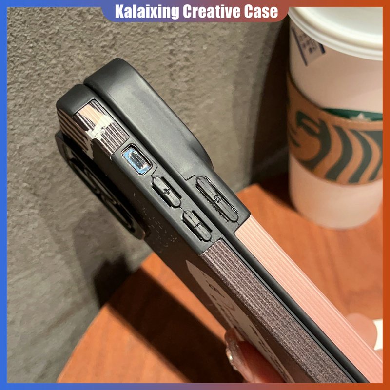 Soft Case Persegi Bahan Kulit Untuk IPhone14Plus14Pro Max13 12 11 Xs Max7/8Plus Casing Tepi Lurus Dengan Perlindungan Lensa