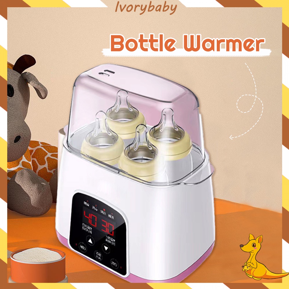 Ivorybaby Alat steril botol susu bayi import Botol warmer dengan remote Bottle sterilizer Penghangat botol susu 2in1