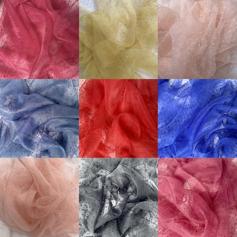 Kain Organza Dot / Organza Dotty / Organza Bintik / Organsa Dot