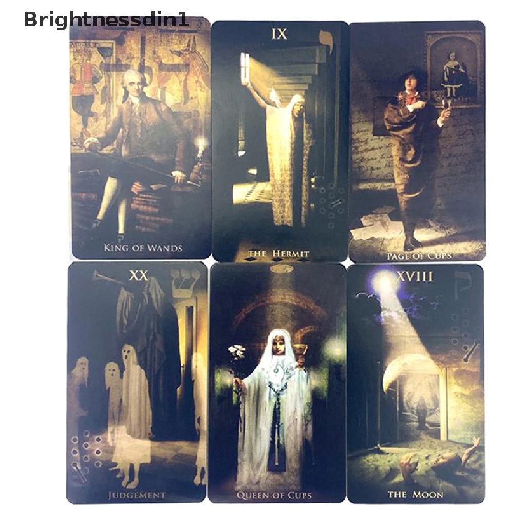 [Brightnessdin1] Kotak Besi Buatan Rumah Tarot Ramalan Dek Permainan Pesta Keluarga w/Butik Manual