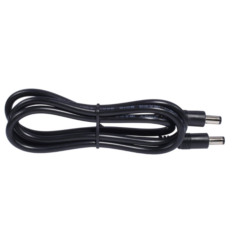 Cre Kabel Power Supply DC Double Male End 5.5 x 2.1mm Male to 5.5 x 2.1mm Male Konektor Adaptor CCTV Cord Wire Untuk Rout