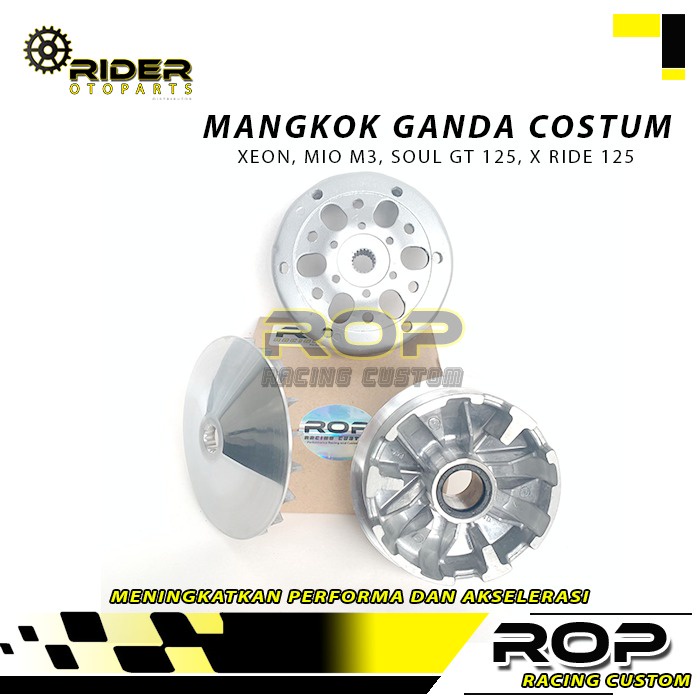 Upgrade Cvt Rumah Roller Racing Set Mangkok Ganda Xeon Mio M3 Xride 125 Fino 125