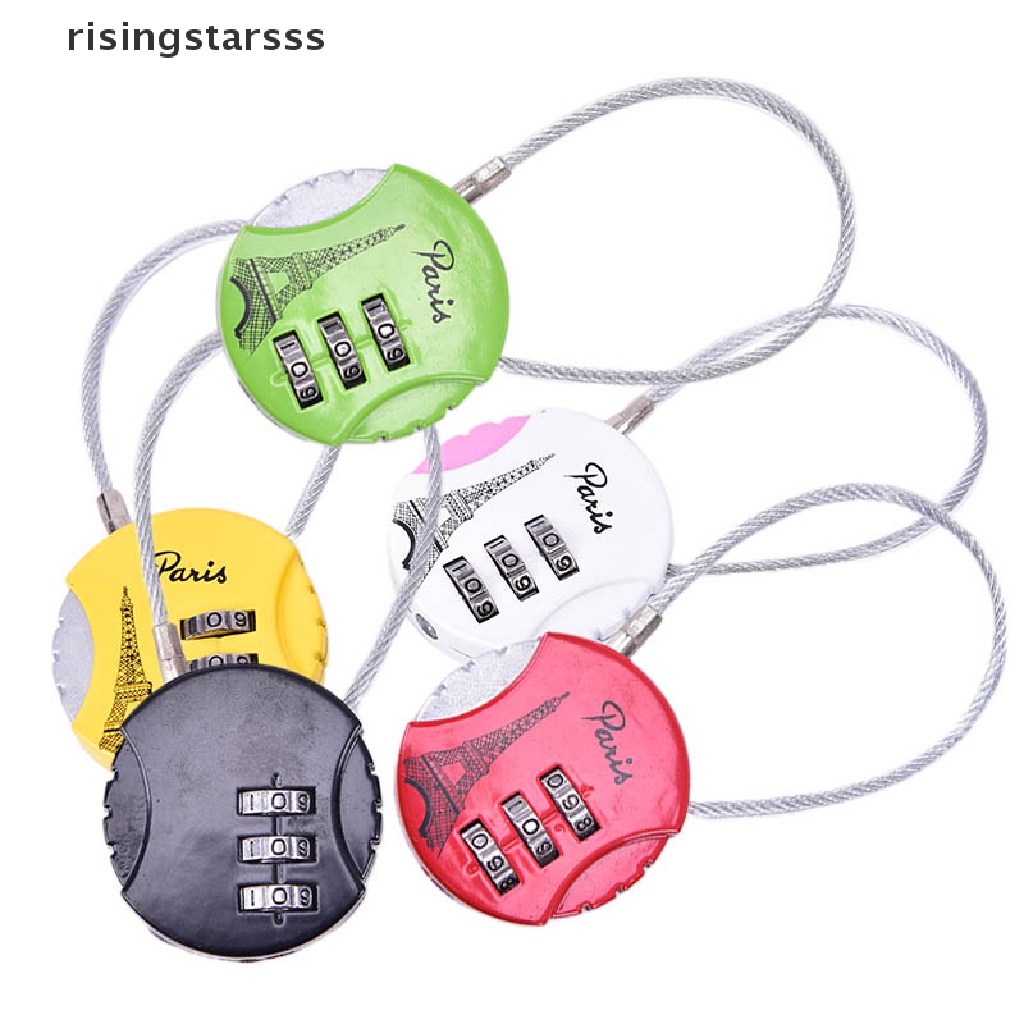 Rsid Span-new 1pc Koper Bagasi Mini Resettable Kombinasi Travel Code Lock Padlock Locks Jelly