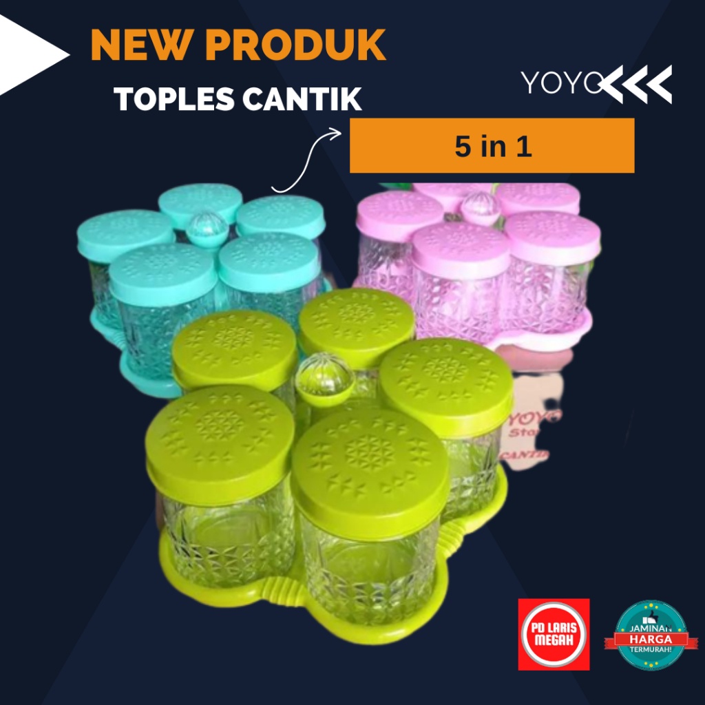 Toples Cantik /Toples Yoyo Star / Toples 5 in 1 Daun Set