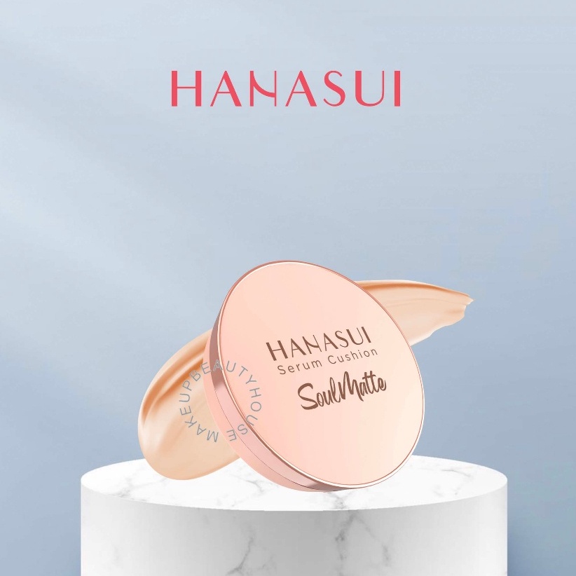 HANASUI Serum Cushion SoulMatte 15g | Foundation | Flawless | Natural Dewy Finish | Perfect Coverage