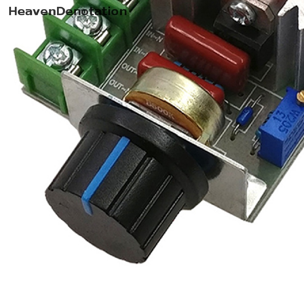 [HeavenDenotation] 2000w SCR Voltage Regulator Speed Controller Thermostat Modul Regulator Tegangan HDV