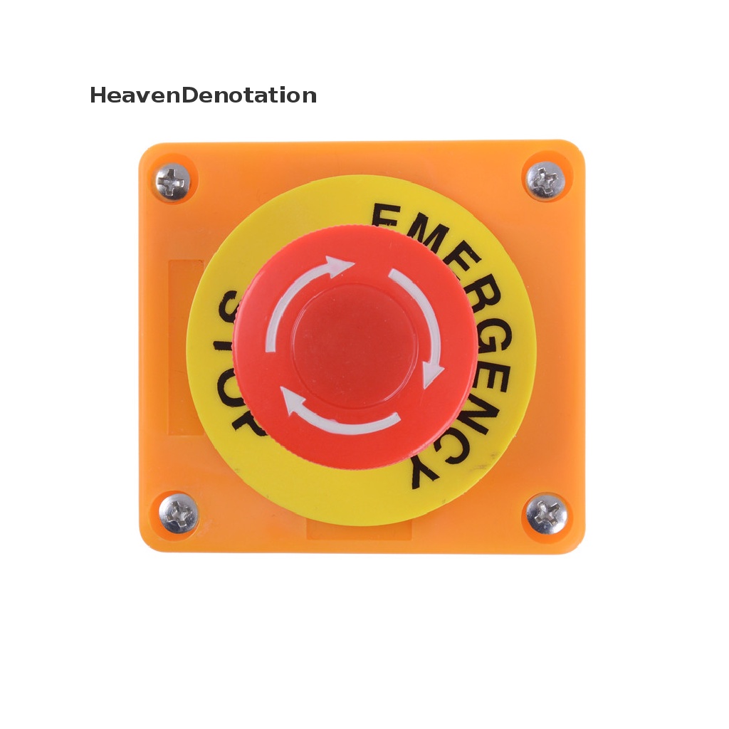 [HeavenDenotation] Red Sign Mushroom Emergency Stop Push Button Saklar Station 1no1 NC HDV