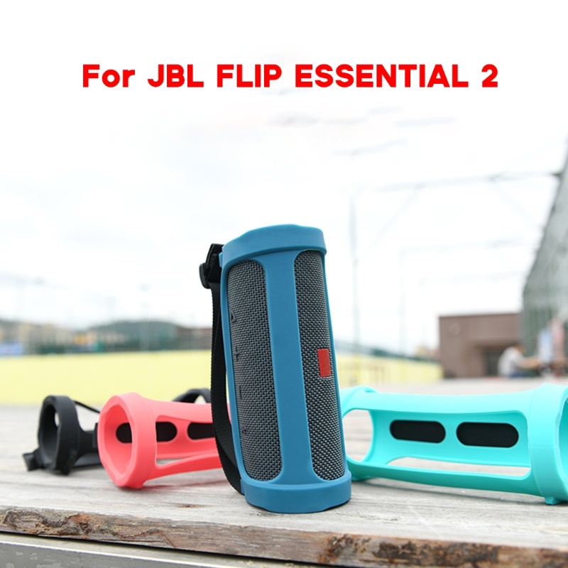 Cre Soft Silicone Case Tahan Lama Pouch Untuk FLIP ESSENTIAL 2kotak Speaker Gendong Tali Case Penyimpanan Speaker Yang Dapat Dicuci