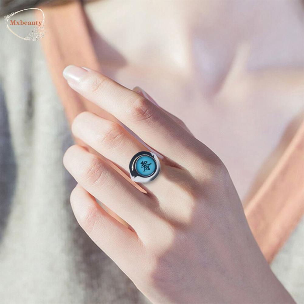 Mxbeauty Anime Cincin Wanita Fashion Akatsuki Akatsuki Itachi Sakit Orojimaru Zhu-Rings DIY Perhiasan