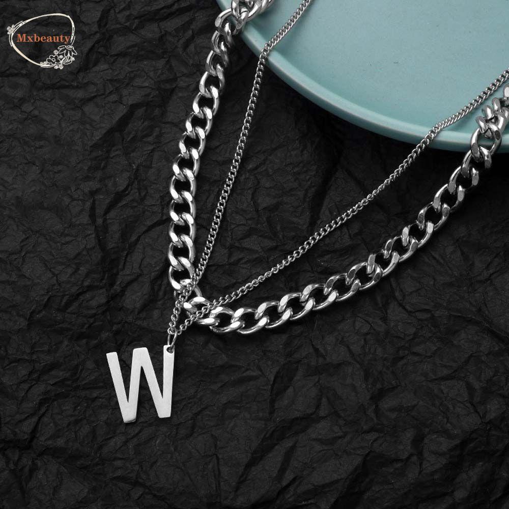 Mxbeauty Kalung Wanita Hadiah Teman Hip Hop Hadiah Pacar Rantai Tebal Sweater Rantai Pasangan Kalung Gaya Korea Necklace