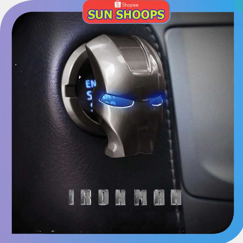 

SUN SHOOPS - MVL Dekorasi Cover Tombol Start Stop Engine Mobil Car Button Iron Man - MV01
