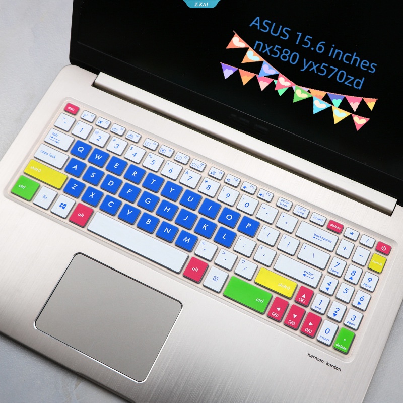 Cover Aksesori Keyboard PC Tahan Air Dapat Dilepas Dicuci Untuk ASUS 15.6 Inci Nx580 Yx570zd Penutup Debu Keyboard [ZK]