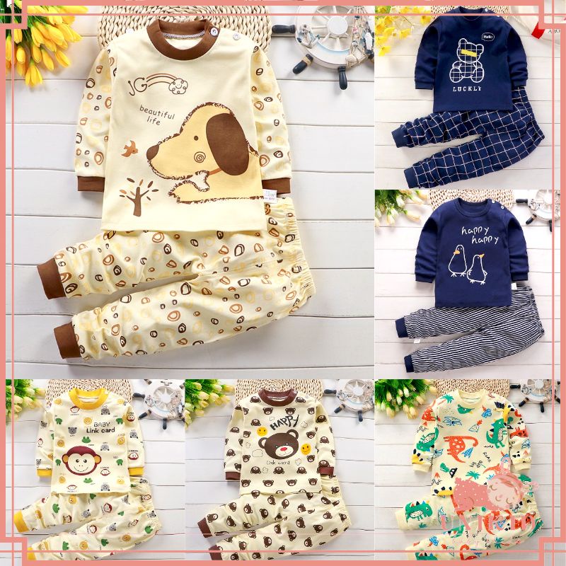 UNIKID SETELAN PANJANG ANAK PIYAMA BAYI LAKI PEREMPUAN HALUS PREMIUM IMPORT