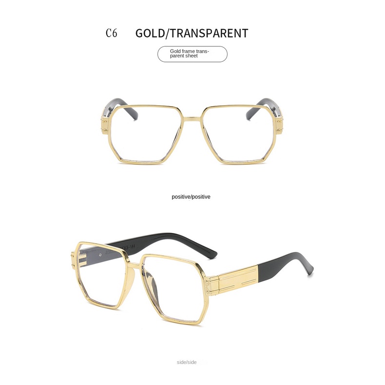 [COD] Korean Candy Color Kacamata Hitam Wanita Bingkai Persegi Keren Kacamata Anti Radiasi Shade Black Glasses