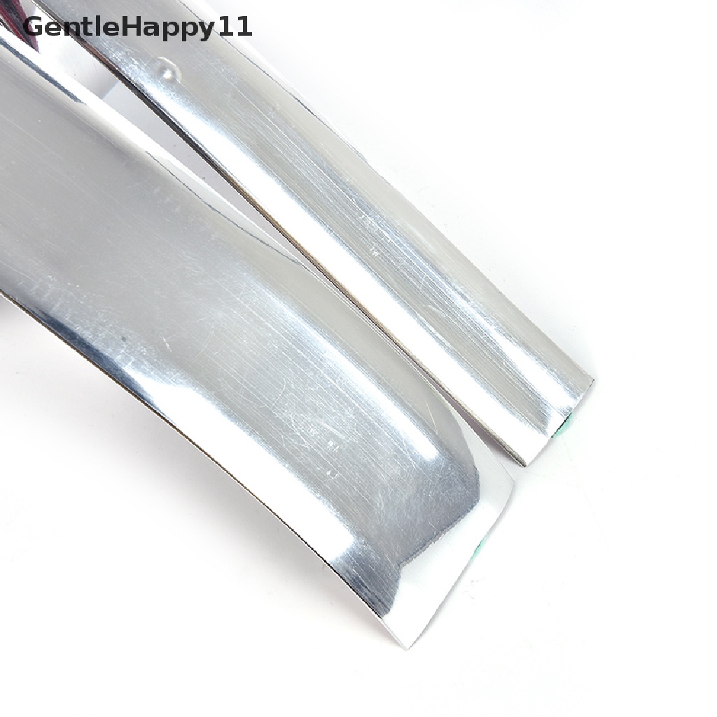 Gentlehappy 1Pcs Universal Dekorasi Bumper Pintu Mobil Molding Trim Silver Chrome Strip id