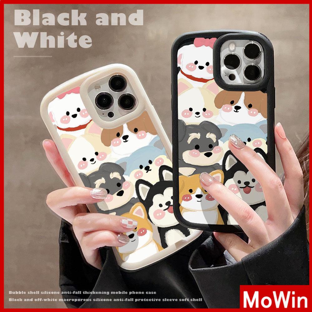 For iPhone 14 Pro Max iPhone Case Matte TPU Soft Case Black Beige Shockproof Protection Camera Cute Animal Dog Compatible with iPhone 13 Pro max 12 Pro Max 11 xr xs max 7Plus