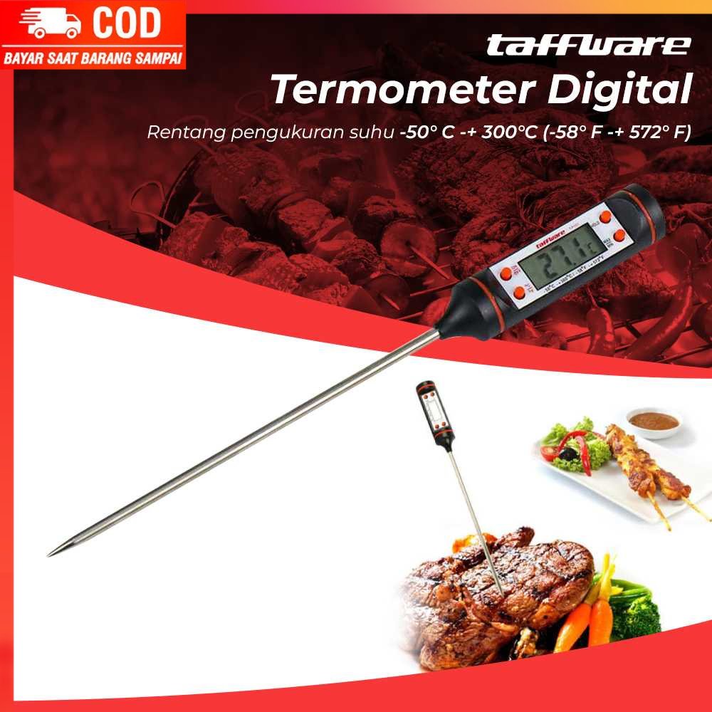 ( 100% BARANG ORI ) Taffware Termometer Makanan Digital Daging Kopi Susu - TP101