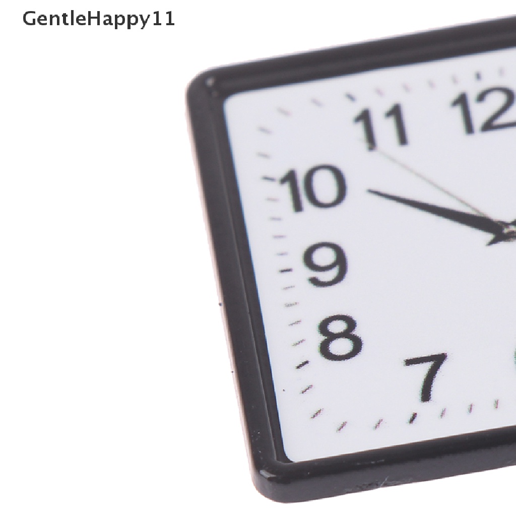 Gentlehappy 1:12 Skala Resin Rumah Boneka Miniatur Jam Dinding Dekorasi Rumah Aksesoris Mainan id
