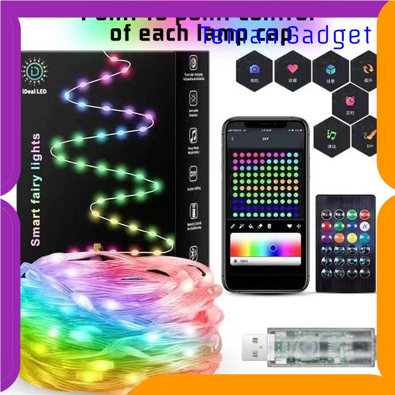 TG - LMP FLOVE Lampu Hias String Lights RGB Smart Bluetooth with Remote Control - FL22