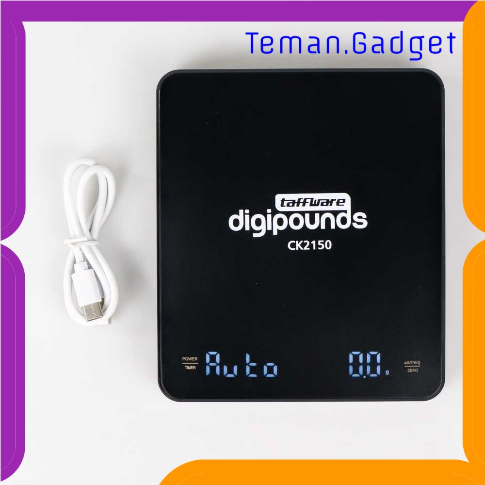 TG - DPR Taffware Digipounds Timbangan Dapur Digital 3kg Akurasi 0.1g + Timer - CK2150