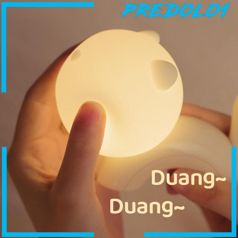 [Predolo1] Kucing Silikon Lampu Malam Hadiah Ulang Tahun Nursery Table Lamp Bedside Table Lamp