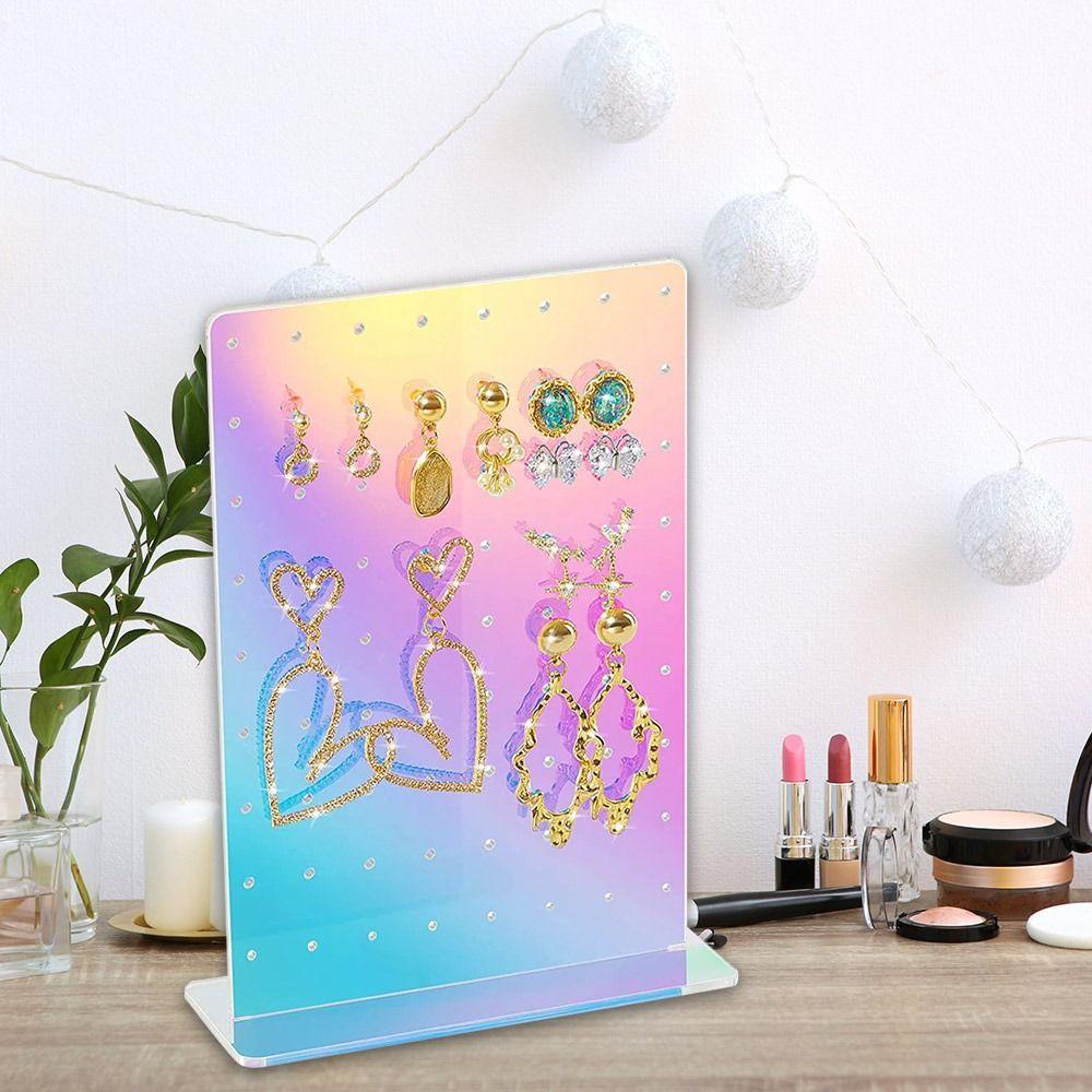 Lily Earrings Stand Organizer DIY Tempat Display Perhiasan Akrilik Fashion