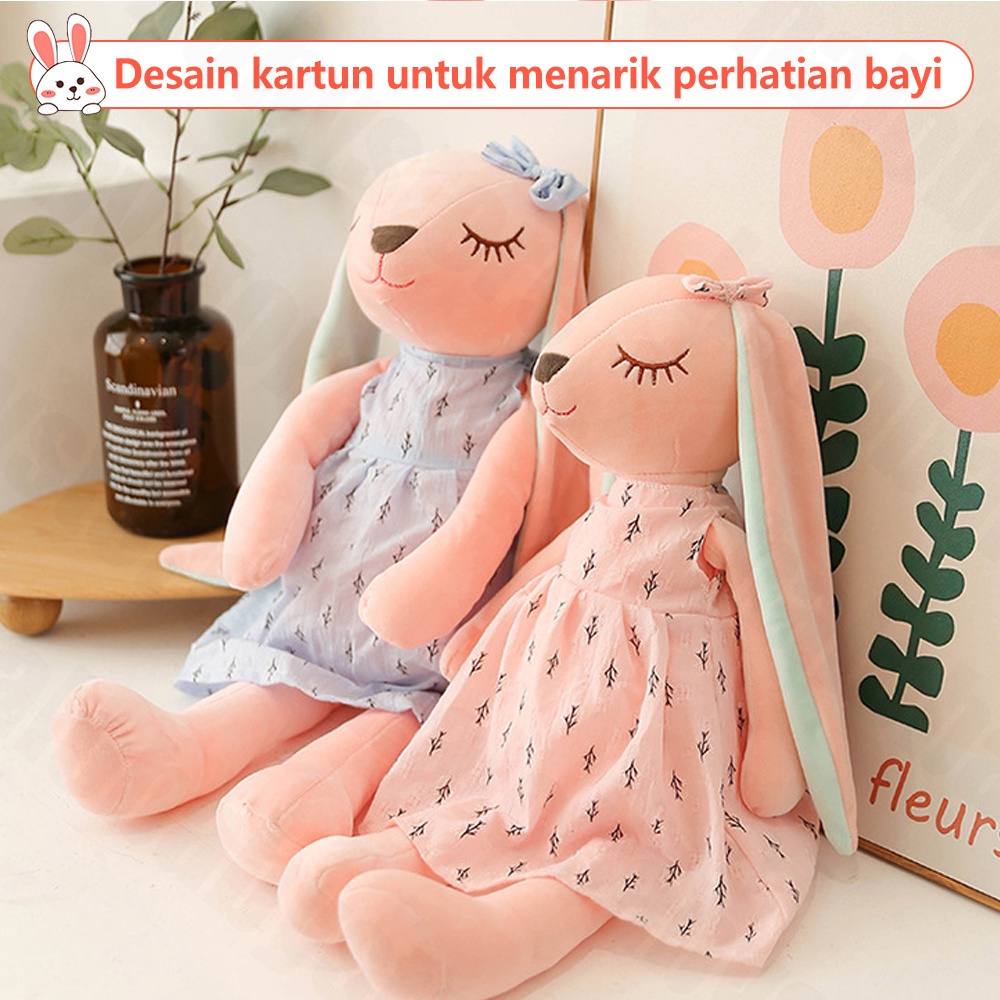 Halo Baby Mainan anak-anak Boneka Kelinci Telinga Panjang 35CM Bahan Plush/Rabbit Dolls