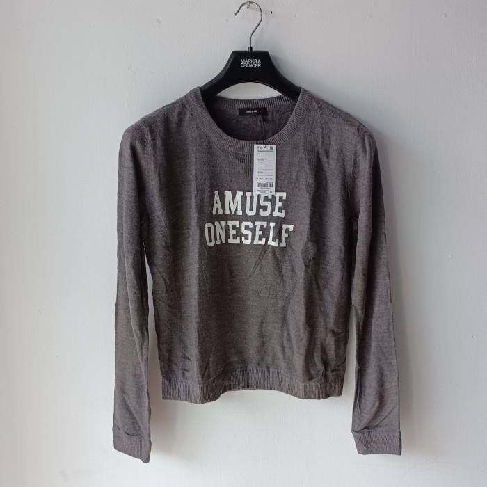 Comme ca ism Sweater rajut wanita korea kekinian Baju rajut wanita
