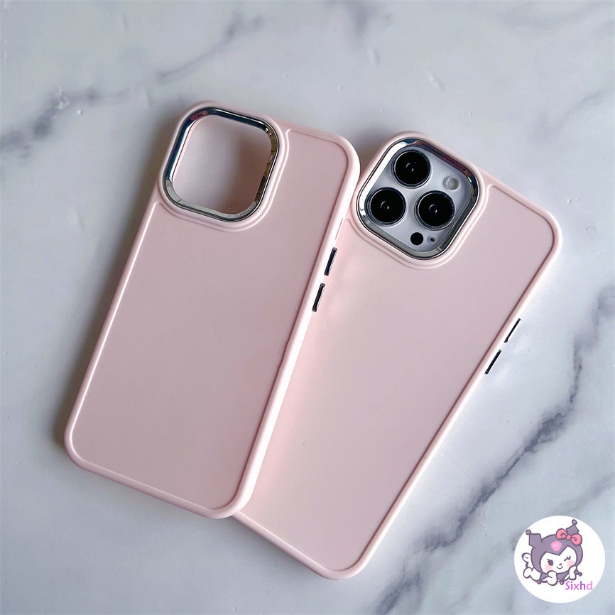 IPHONE Kompatibel Untuk Iphone14 13 12 11 Pro Max SE 2020 X XR Xs Max7 8 Plus Warna Permen 9D Lensa Dilapisi Fashion Phone Case Lembut Shockproof Case