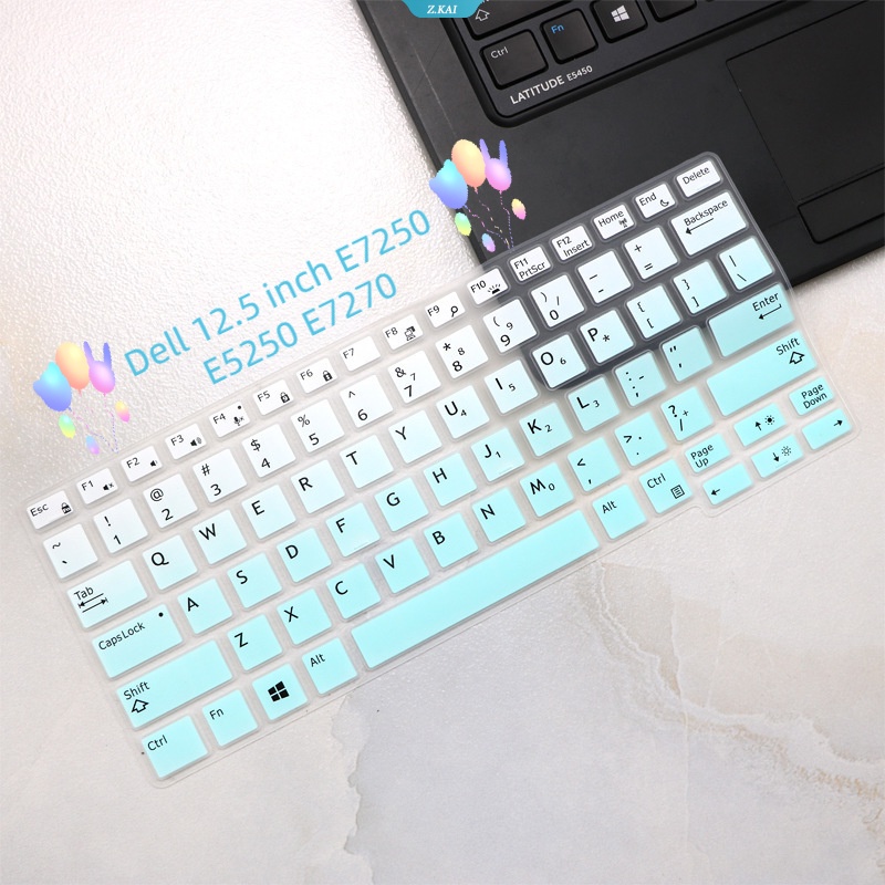 Tpu Silikon Pelindung Keyboard Komputer Untuk Dell 12.5 Inch Lintang E7250 E5250 E7270 Tahan Air Dan Tahan Lembab Kualitas Tinggi Penutup Debu [ZK]