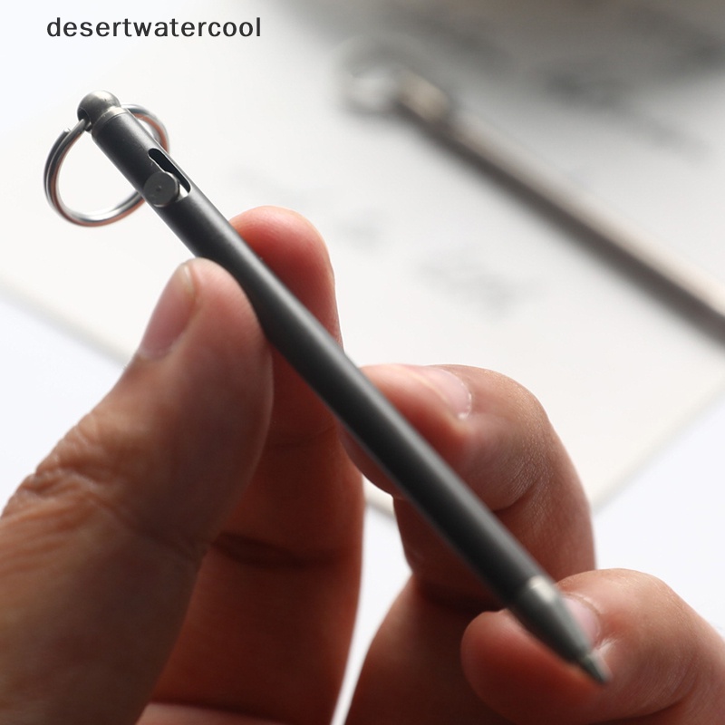 Deid Portable Mini Titanium Pen Gadget Gantungan Kunci Outdoor Praktis Pulpen Lingkungan Martijn
