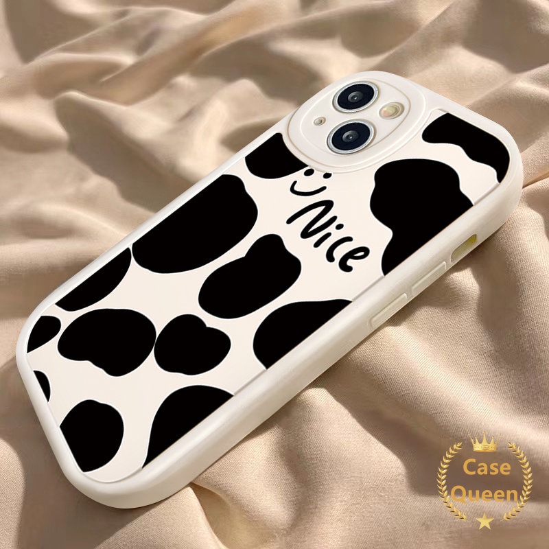 Lembut Tpu Smile Pasangan Case Kompatibel Untuk IPhone XR X Xs Max11 13 12 14 Pro Max 7 6 8 6s Plus SE 2020 Fashion Pola Leopard Ponsel Penutup Belakang