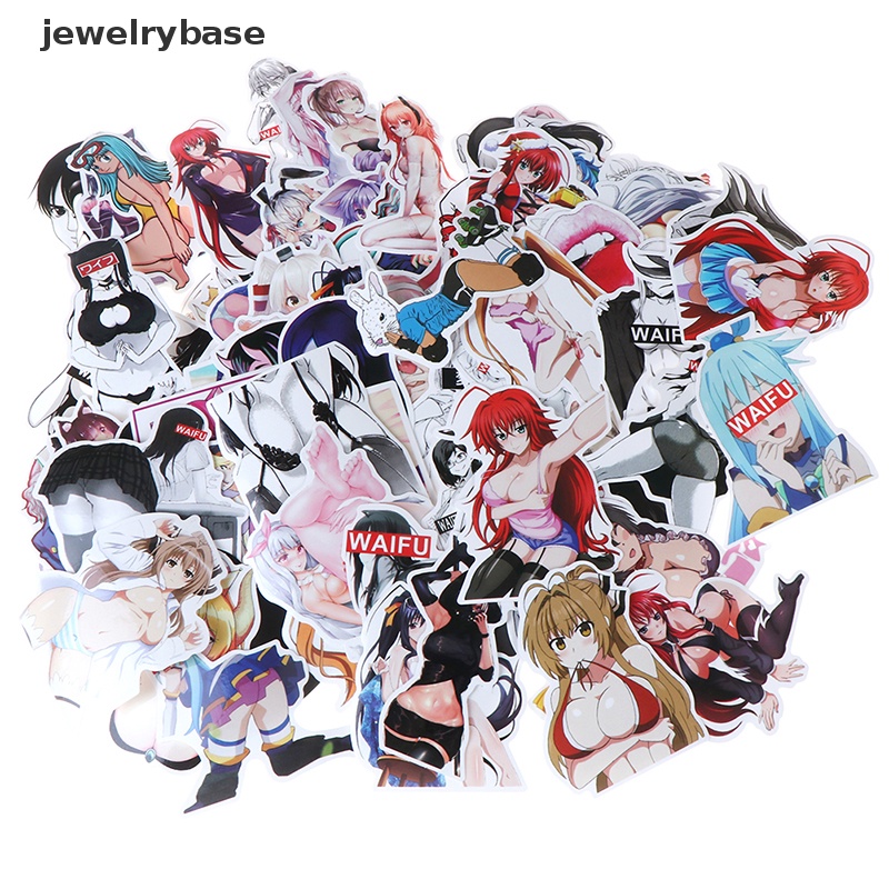 [jewelrybase] 100 Pcs Gadis Seksi Anime Stiker DIY Scrapbook Koper Laptop Gitar Stiker Butik