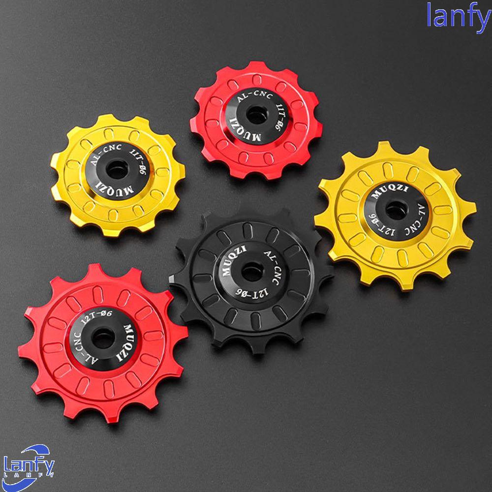 Lanfy Ceramic Pulley Rear Derailleur Sepeda Jalan Sepeda Suku Cadang Road Bike Guide Wheel Rear Guide Roller Road Bike Bearing Derailleur Belakang