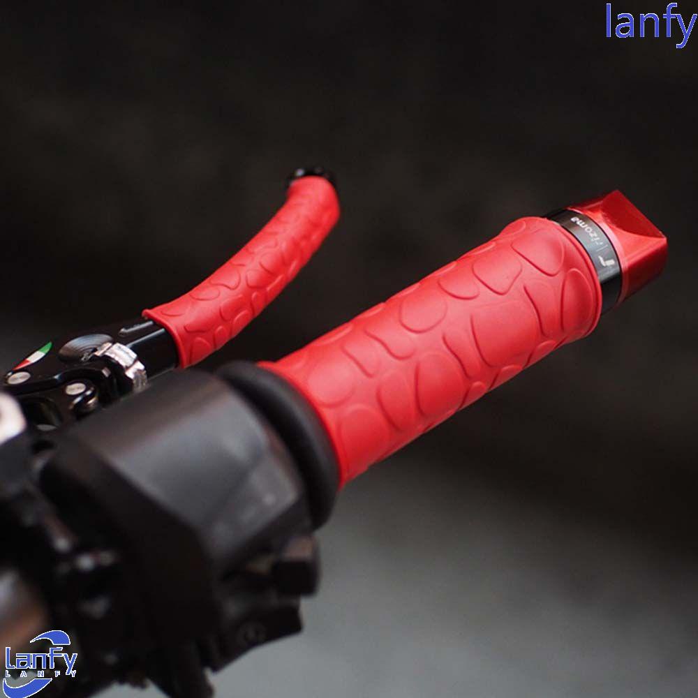 Lanfy Grip Stang Motor Silicone Sleeve Nyaman Motor Anti Selip Karet Bar