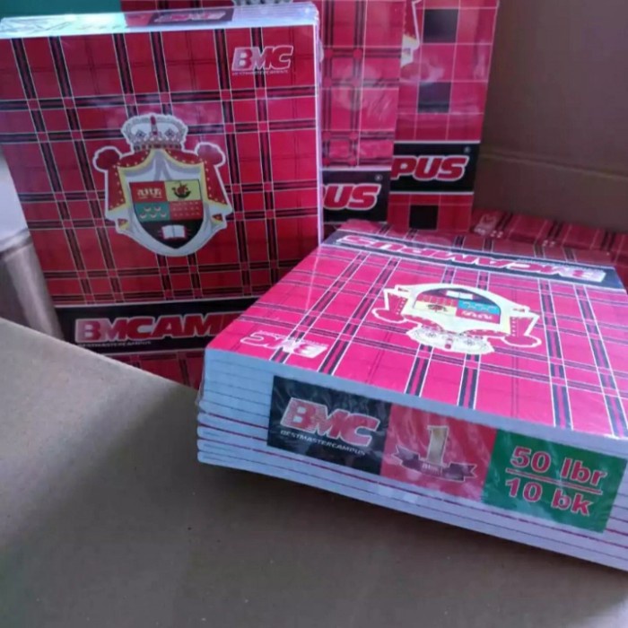 

BUKU TULIS SEKOLAH BIG BOSS CAMPUS isi 50 lembar 10/5 buku