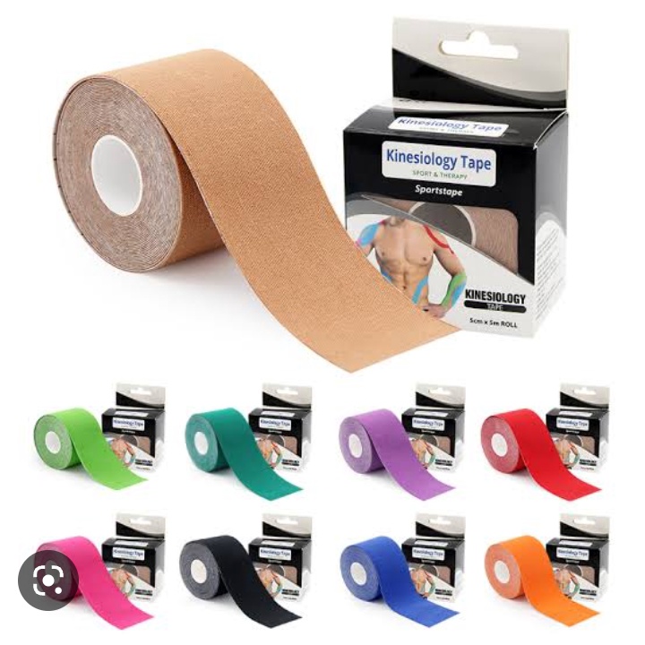 Pita Kinesiologi 11 Warna 5Cm X 5M Olahraga Kintape Roll Katun Elastis