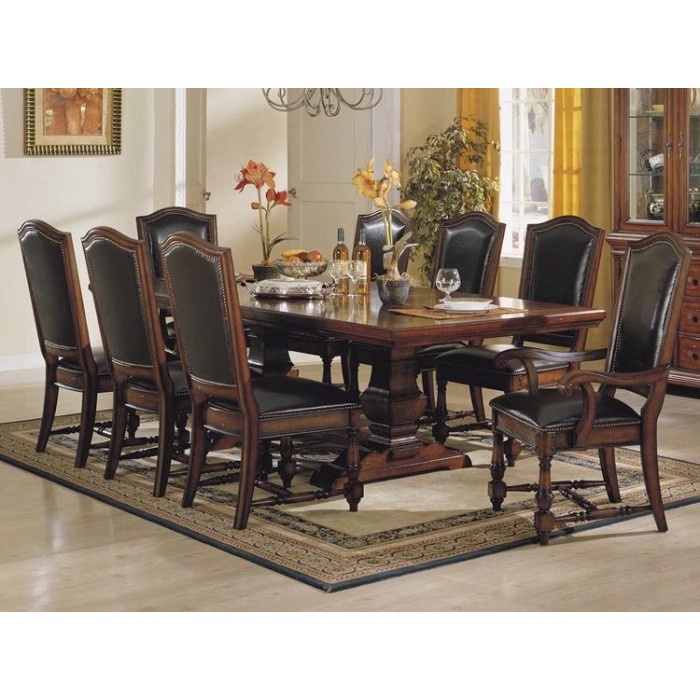 meja makan klasik mewah ukir, meja makan klasik 8 kursi kayu jati