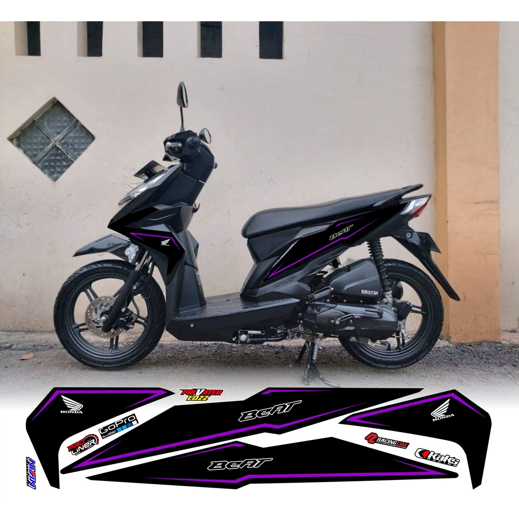 cod/sticker (COD) STIKER MOTOR BEAT ESP Sticker STRIPING LIS MOTOR HONDA BEAT ESP WARNA HITAM LIS UN